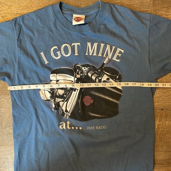 Harley Davidson Motorcycles Vintage Blue Rock Hill, SC Graphic T-shirt size M - Picture 15 of 16